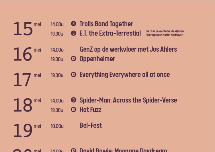 Outdoor Cinema Festival Maastricht Parkbios Vaes @ Vaeshartelt 15 - 20 May 2024