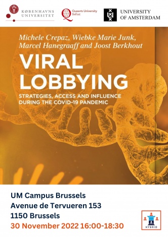 Book Launch 'Viral Lobbying. Strategies, Access and Influence During the COVID-19 Pandemic'