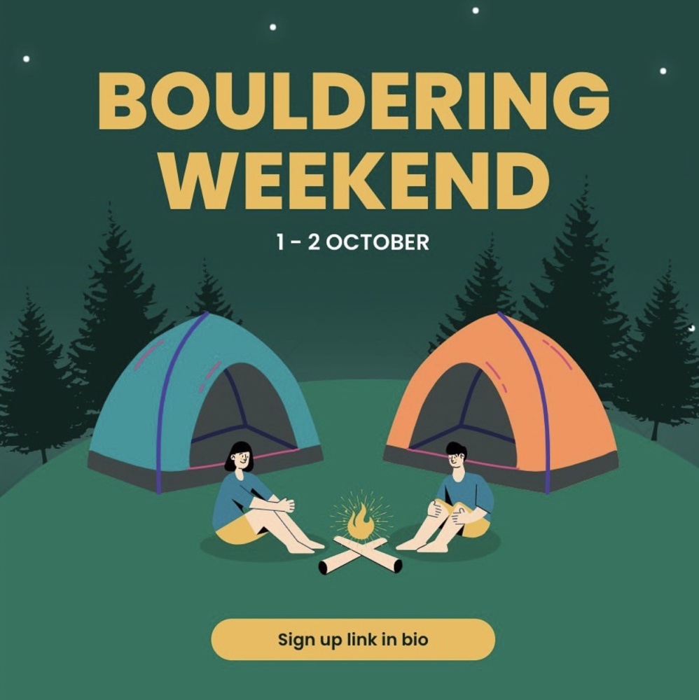 Bouldering Weekend: 1 - 2 October