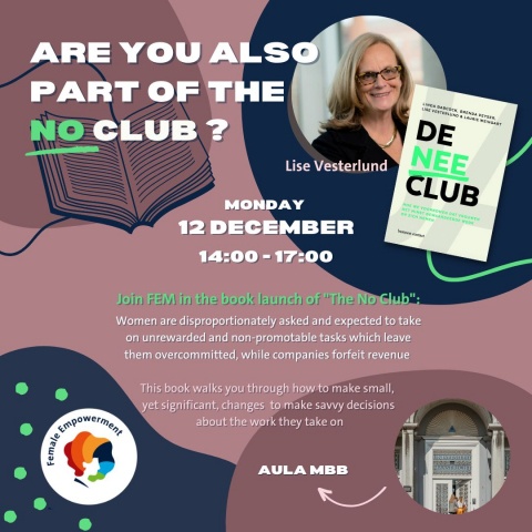 Join FEM to the book launch of “De Nee Club” (The No Club”)